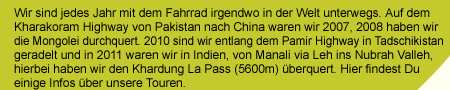 Radtour Urlaub
